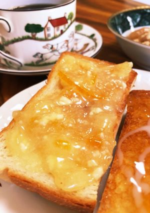 柚子茶とクリームチーズのトースト-レシピのメイン写真