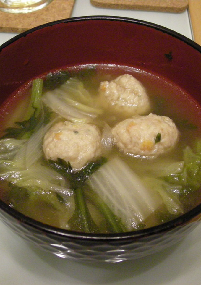 鶏のつくねの和風スープ-レシピのメイン写真