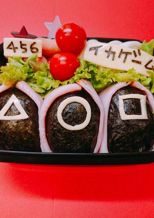 イカゲーム キャラ弁-レシピのメイン写真