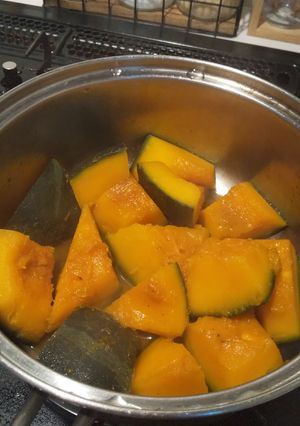 水少なめで！ホクホク甘いかぼちゃの煮物-レシピのメイン写真