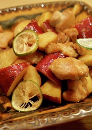 鶏肉とさつまいものレモン煮-レシピのメイン写真