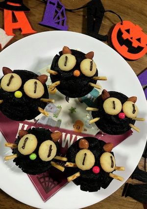 キュートな黒猫マフィン☆ハロウィン-レシピのメイン写真