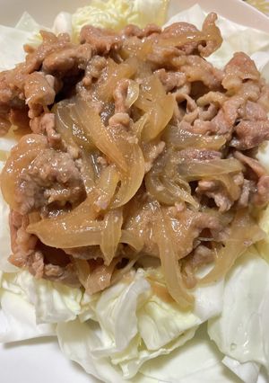 豚こまもとろとろ〜玉ねぎたっぷり生姜焼き-レシピのメイン写真