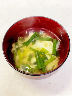 にら玉味噌汁^^-レシピのメイン写真