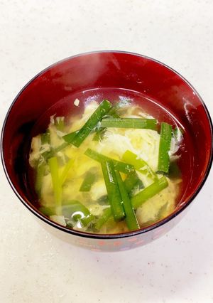 にら玉味噌汁^^-レシピのメイン写真