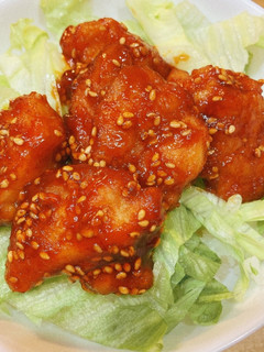 ヤンニョムチキン丼-レシピのメイン写真