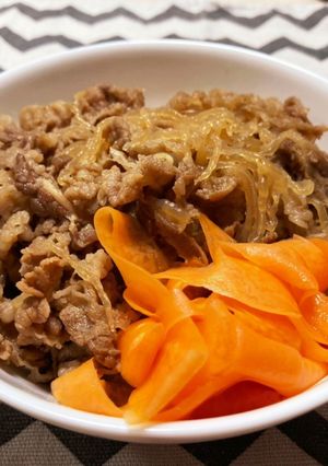 お出汁で炊いた牛丼-レシピのメイン写真
