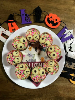 カラフルモンスターマフィン☆ハロウィン-レシピのメイン写真