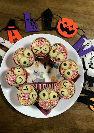 カラフルモンスターマフィン☆ハロウィン-レシピのメイン写真