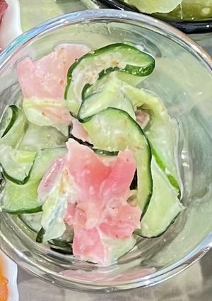 ☆きゅうりと甘酢しょうがの胡麻ドレあえ☆-レシピのメイン写真