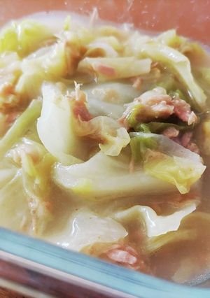 キャベツとツナのカレー蒸し-レシピのメイン写真