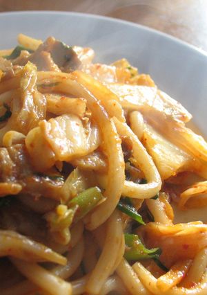 決定版キムチ焼うどん！-レシピのメイン写真