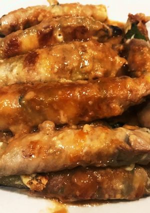 麺つゆで超簡単！！茄子の肉巻き-レシピのメイン写真