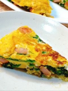 ほうれん草のオムレツ-レシピのメイン写真