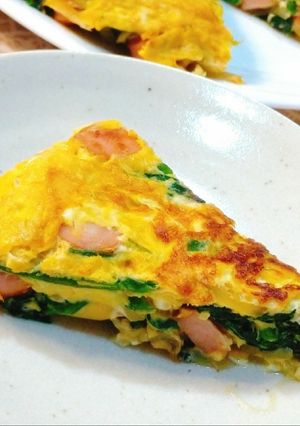ほうれん草のオムレツ-レシピのメイン写真