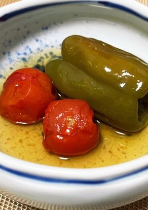 包丁いらず！丸ごとピーマン旨煮！簡単美味-レシピのメイン写真