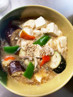 豚こま簡単油淋鶏風味麻婆豆腐茄子-レシピのメイン写真