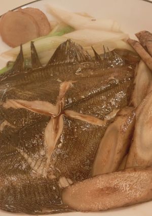 カレイとごぼうの煮付け-レシピのメイン写真