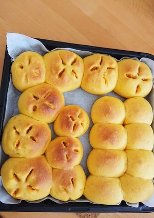 かぼちゃぱん かぼちゃあんぱん-レシピのメイン写真