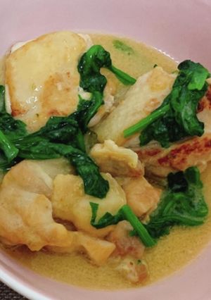 チキンとほうれん草のクリーム煮-レシピのメイン写真