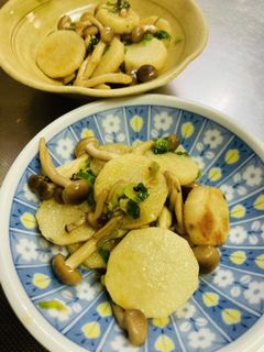 長芋としめじの甘辛炒め-レシピのメイン写真