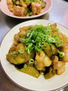 鶏肉とナスの醤油炒め-レシピのメイン写真