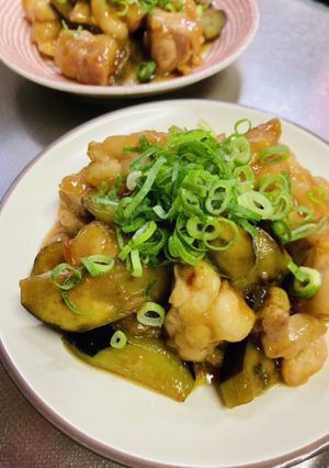 鶏肉とナスの醤油炒め-レシピのメイン写真