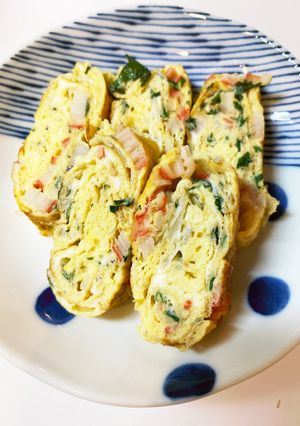 簡単美味♪ふわっ和風卵焼き♪だし巻き　-レシピのメイン写真