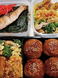 高校生息子&旦那弁当(10/29)-レシピのメイン写真
