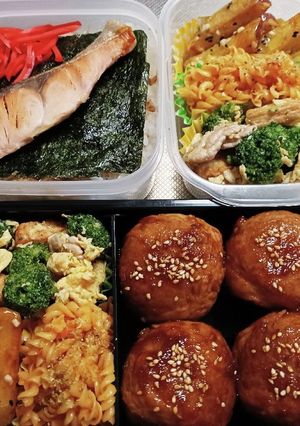 高校生息子＆旦那弁当（10/29）-レシピのメイン写真