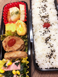ミニハンバーグ弁当 1029-レシピのメイン写真