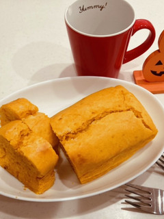 しっとりふわふわ♡濃厚かぼちゃケーキ-レシピのメイン写真