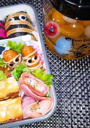 娘のハロウィンお弁当　R3.10.29-レシピのメイン写真