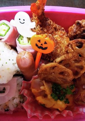 ハロウィン★お弁当(すみっコ＆オバケ)-レシピのメイン写真