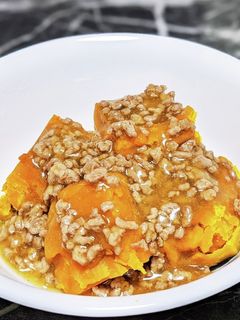 かぼちゃの煮物 そぼろあんかけ-レシピのメイン写真