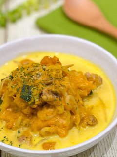 豚肉ともやしの南瓜ミルク煮-レシピのメイン写真