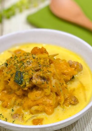 豚肉ともやしの南瓜ミルク煮-レシピのメイン写真