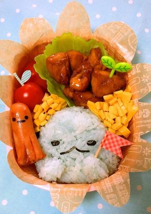 すみっコぐらし〝とかげ〟キャラ弁-レシピのメイン写真