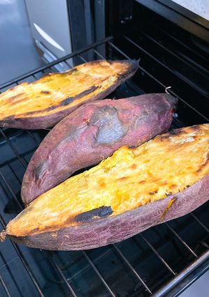 グリルで焼き芋しっとり甘くなるやり方-レシピのメイン写真
