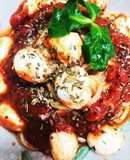 簡単コンロ1つでトマトモッツァレラパスタ