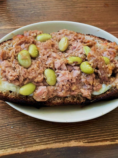 ツナと豆のトースト-レシピのメイン写真