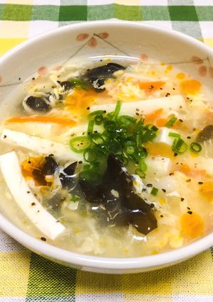 秋の酸辣湯-レシピのメイン写真