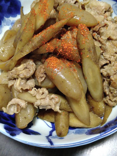 ゴボウとこんにゃくと薄切り牛肉のしぐれ煮-レシピのメイン写真
