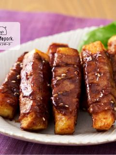 ご飯に合う!甘辛サツマイモの豚肉巻き-レシピのメイン写真