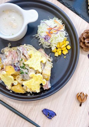さつまいものクリームチーズパスタ-レシピのメイン写真
