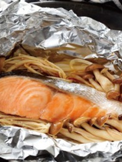 秋鮭ときのこのホイル焼き-レシピのメイン写真