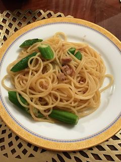 残ったシーチキン缶とオクラのオイルパスタ-レシピのメイン写真