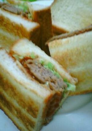 ハンバーグサンド♪-レシピのメイン写真