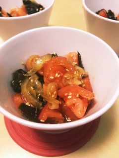 トマトとワカメの中華サラダ-レシピのメイン写真
