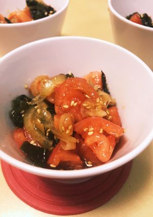 トマトとワカメの中華サラダ-レシピのメイン写真